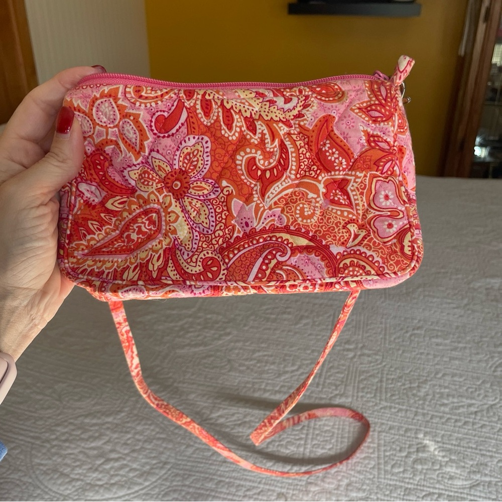 Vera Bradley Pink & Red Paisley Crossbody Bag